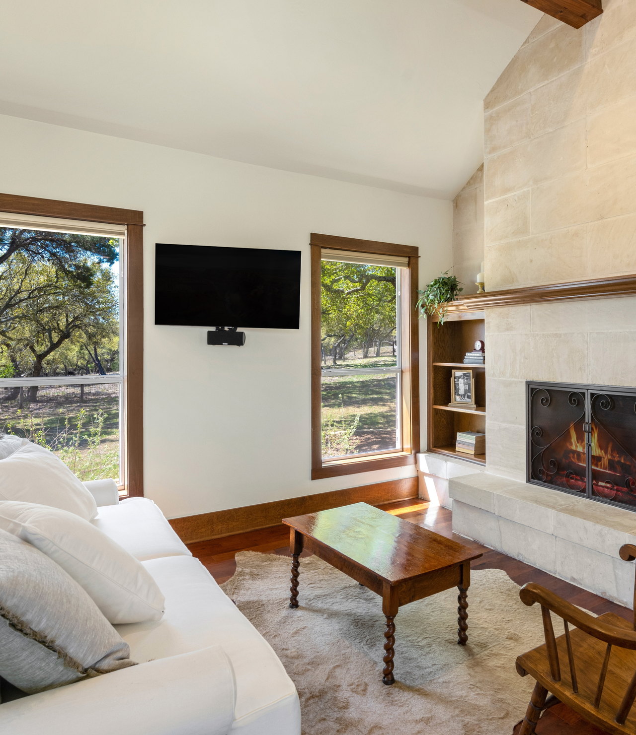 Photo of living room with TV