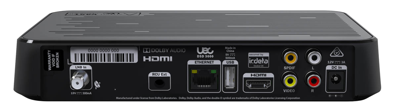 Photo of DSD 5000 Rear Panel